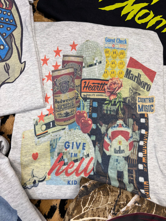 Give Em Hell Collage Tee