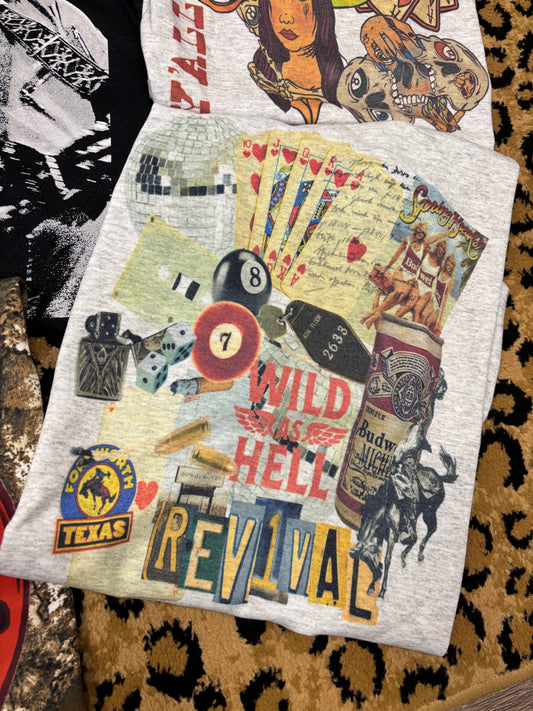 Wild As Hell Collage Tee