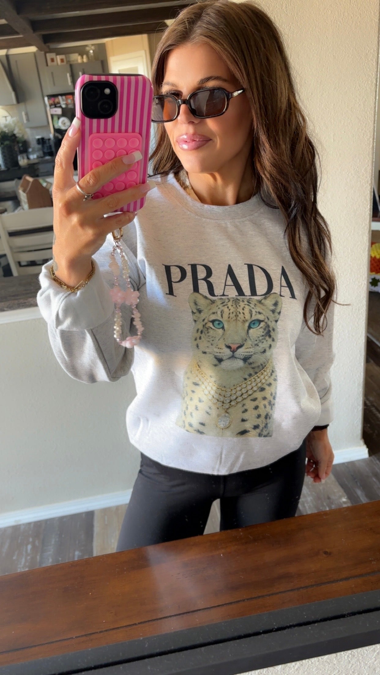 PRADA SNOW LEOPARD CREW