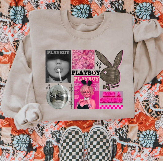 BUNNY COLLAGE CREWNECK (Copy)