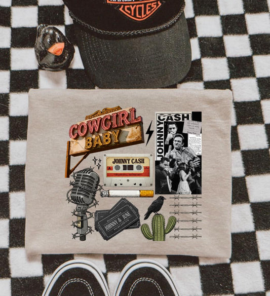 COWGIRL COLLAGE TEE