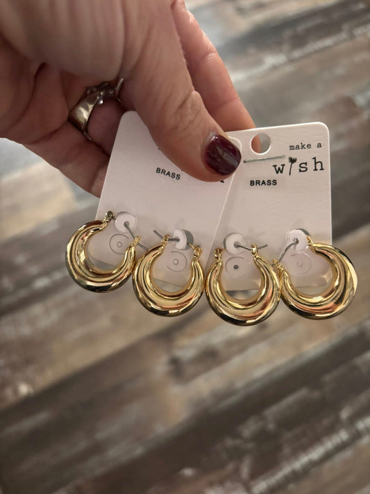 GOLD U- HOOP