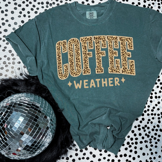 Coffee weather comfort colors tee