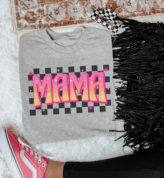 CHECK PINK & ORANGE MAMA SUB
