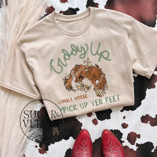 Giddy Up Jingle Horse Tee