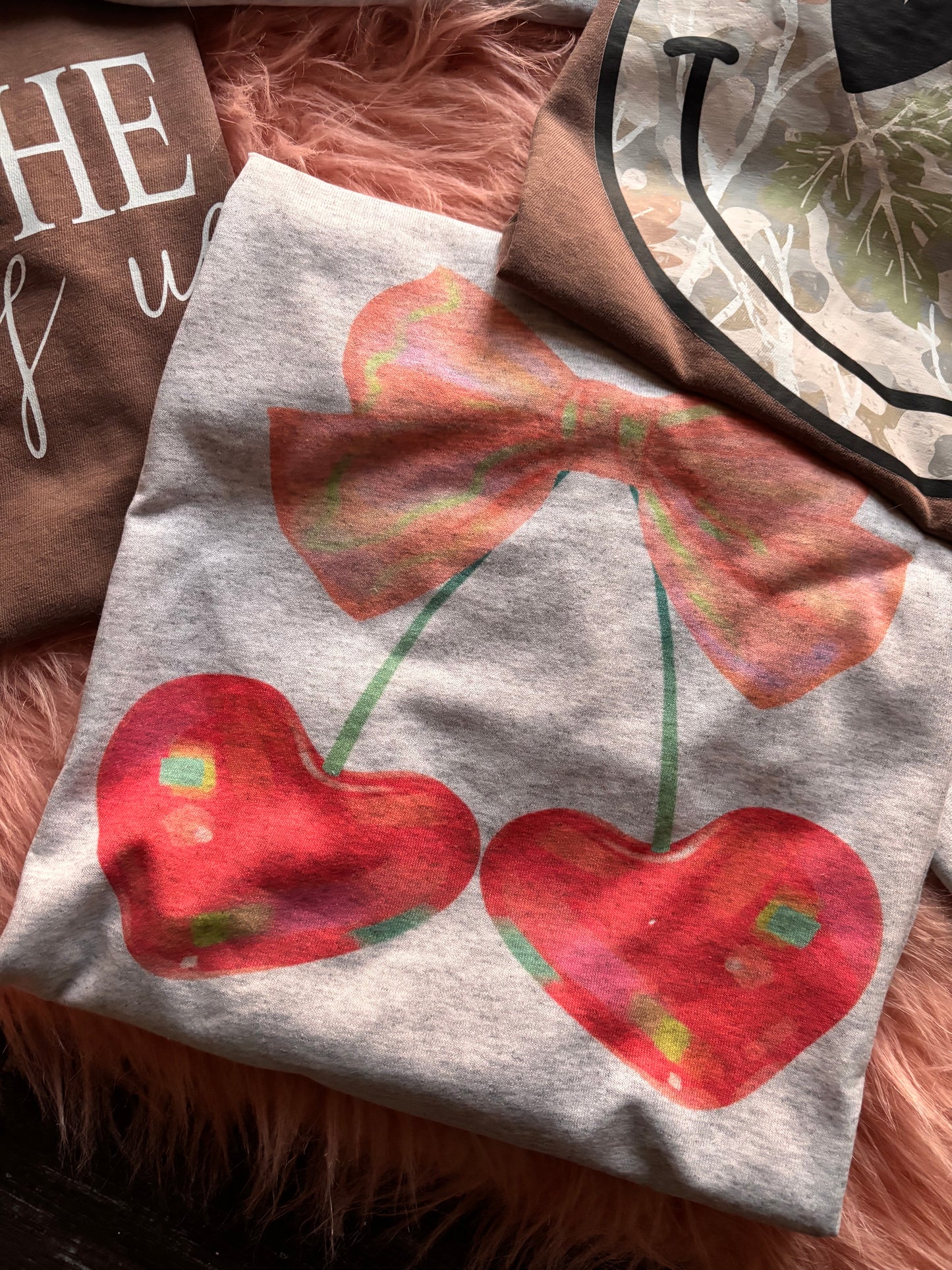 CHERRY BOW TEE