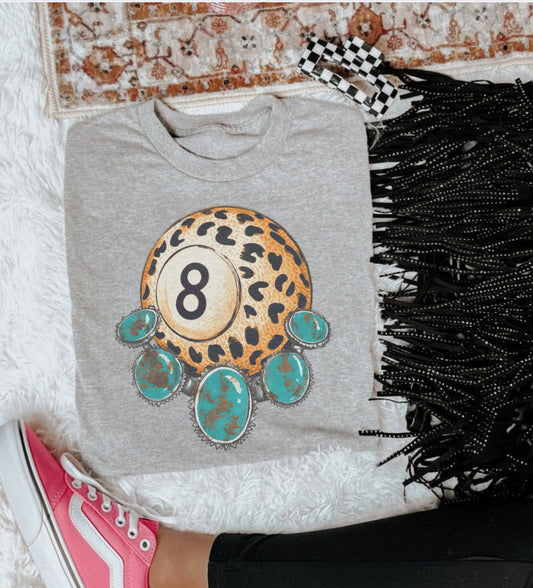 LEOPARD & TURQUOISE 8 BALL SUB