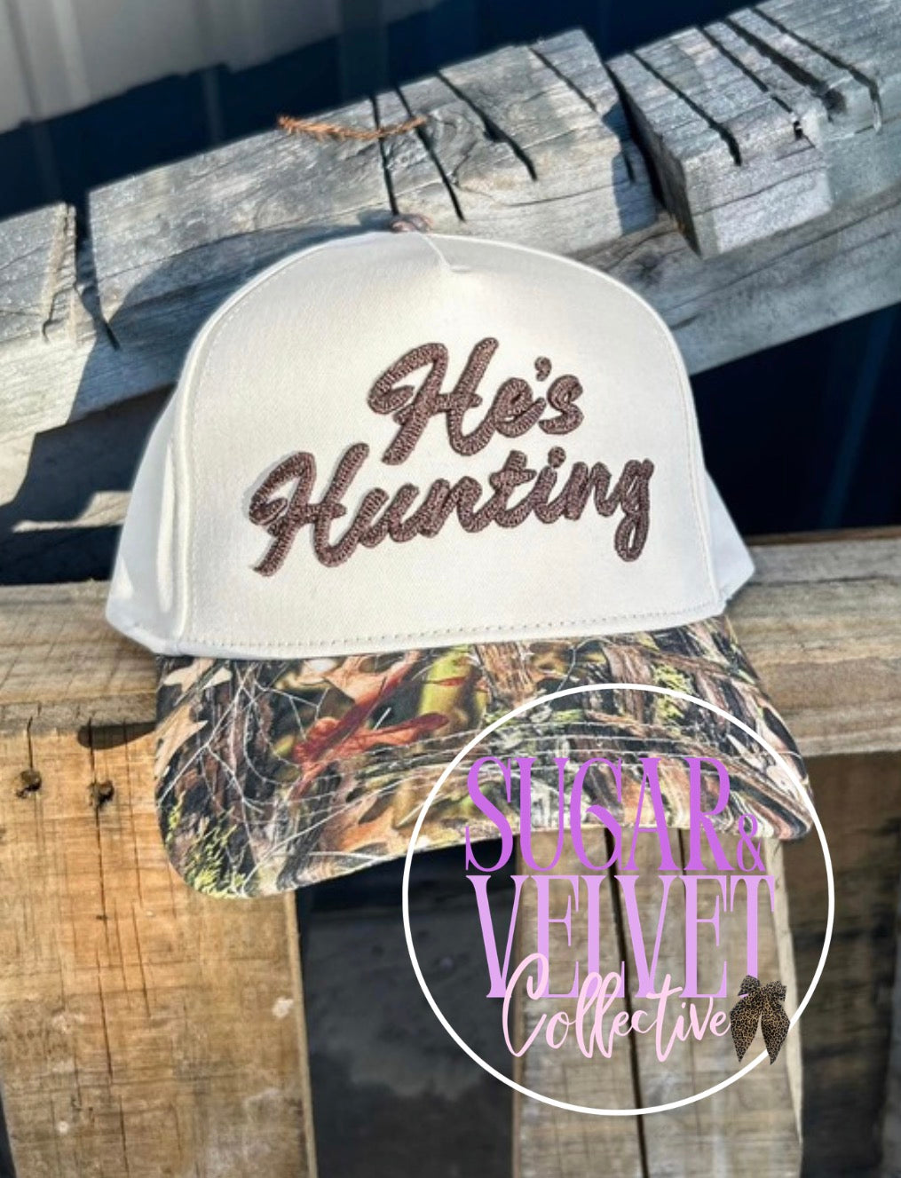 HES HUNTING CAMO PUFF HAT