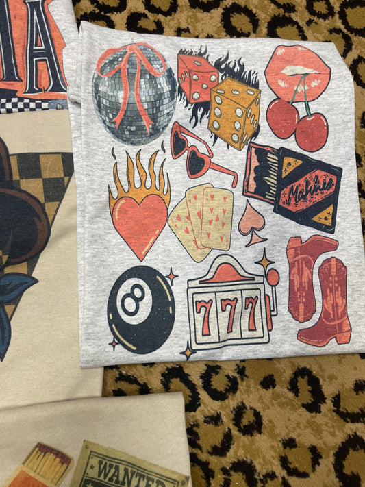 Vegas Collage Tee