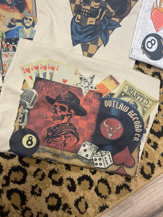 Outlaw Record Co Tee