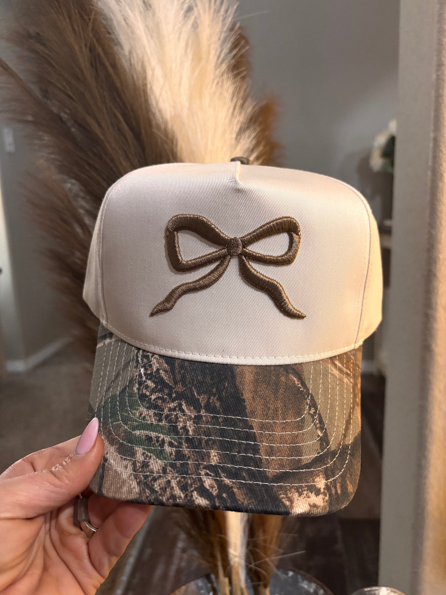 Camo bow hat