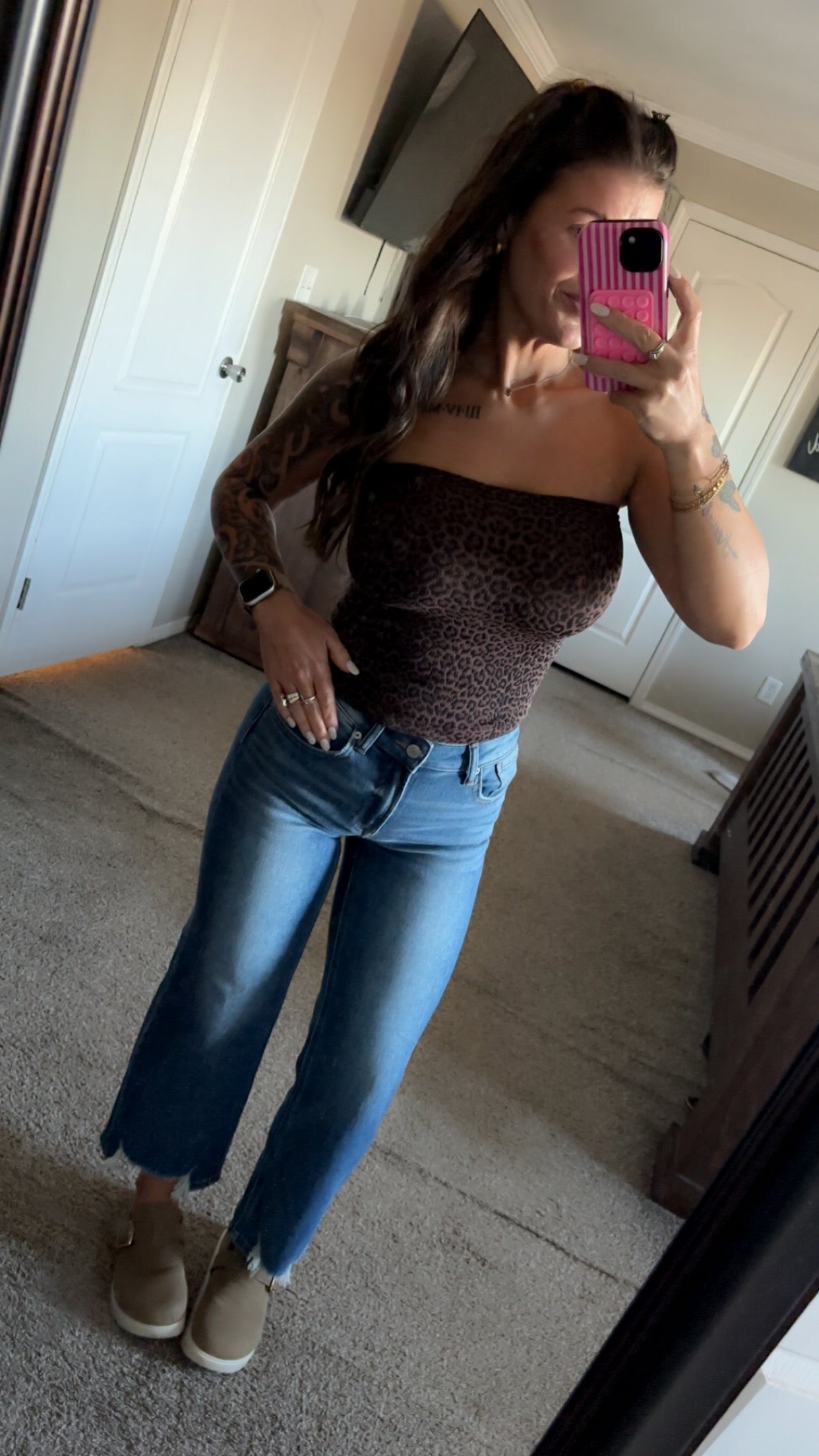 The Niki Leopard Tube Top