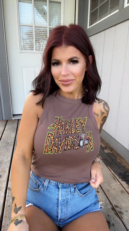 Brown leopard HD tank