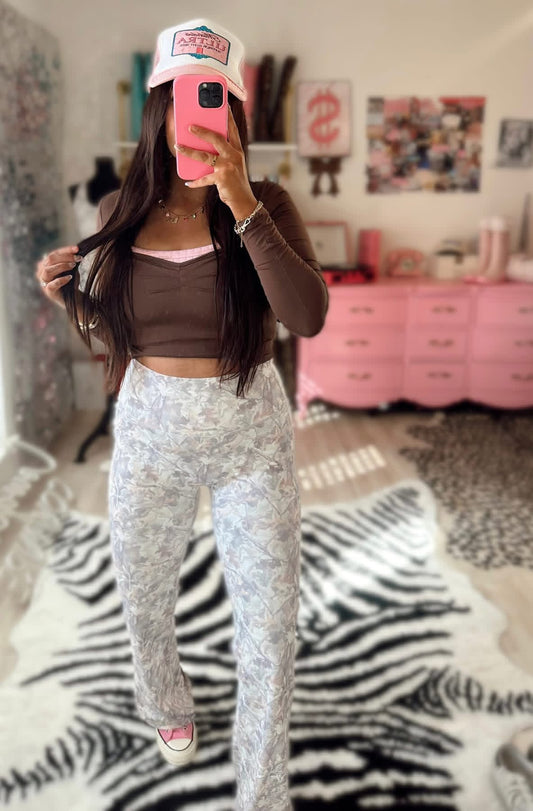 THE BEST YOGA CAMO FLARES ORDER ** READ DESCRIPTION