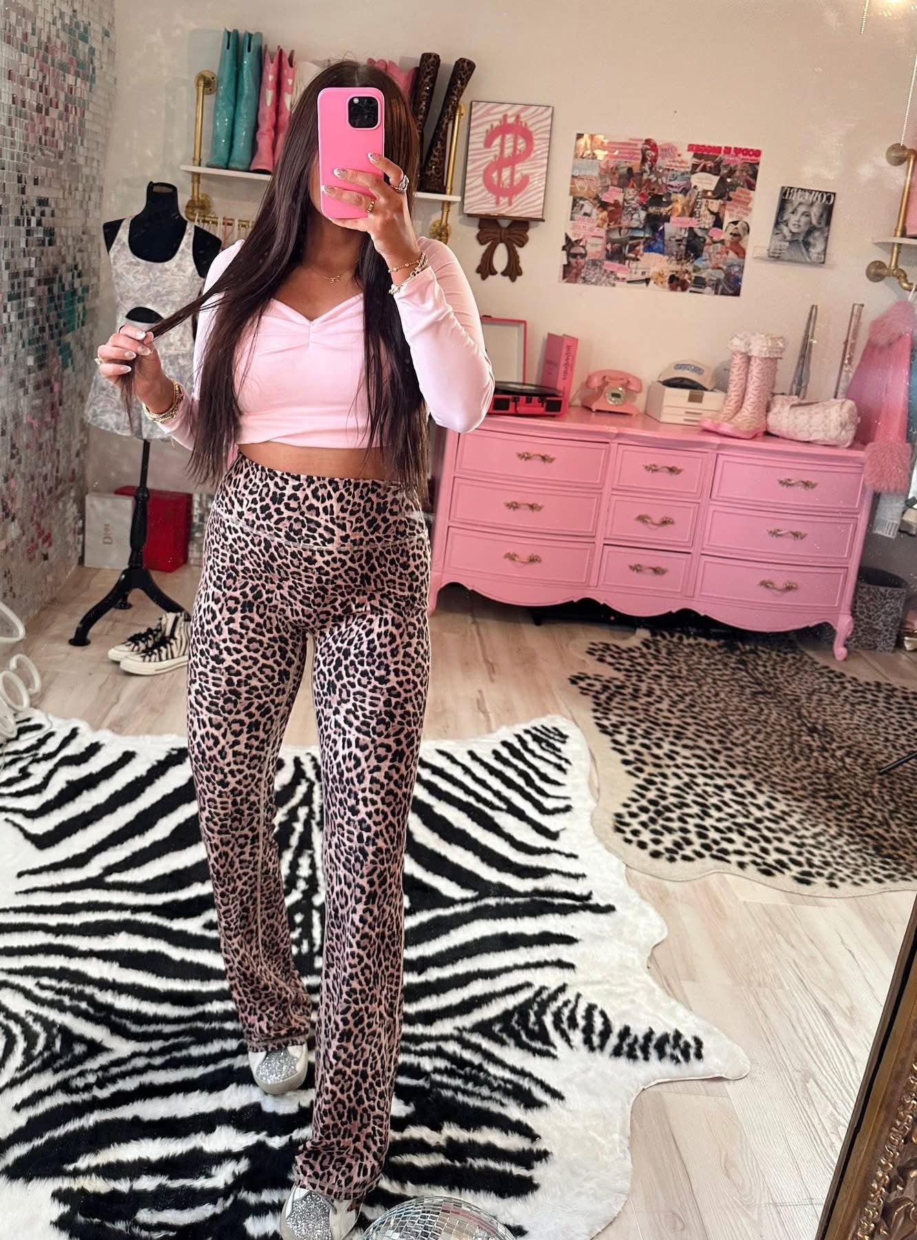 THE BEST YOGA LEOPARD FLARES ORDER ** READ DESCRIPTION