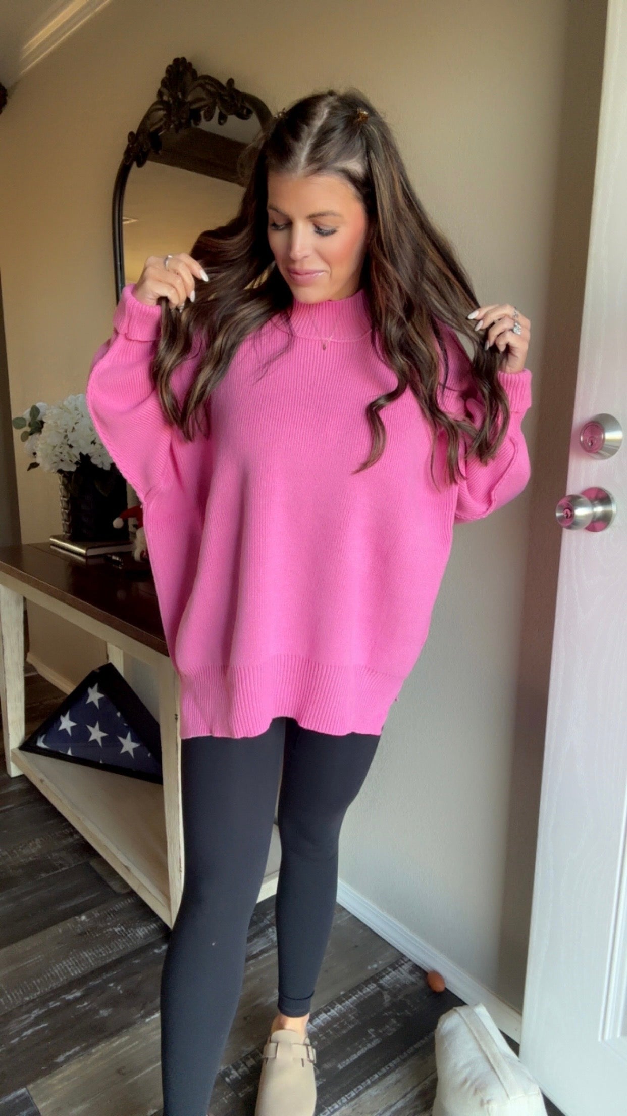 Light Pink Ribbed Sweater