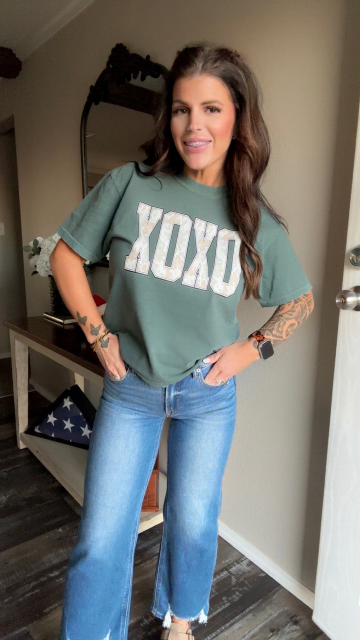 CAMO XOXO TEE