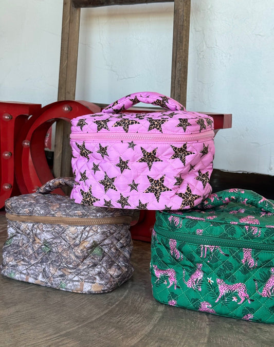 QUILTED MAKEUP BAG