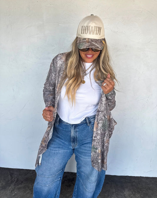 Camo Cardigan