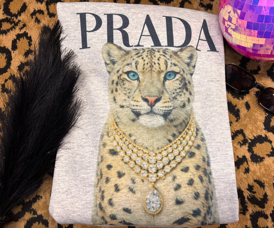 PRADA SNOW LEOPARD TEE