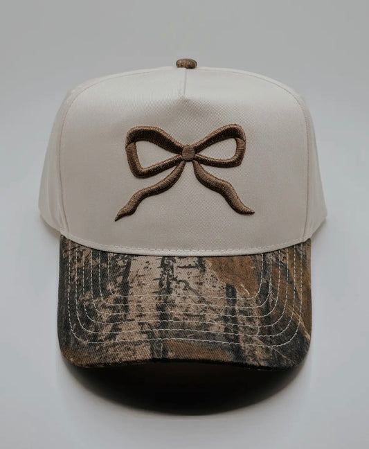 Camo bow hat